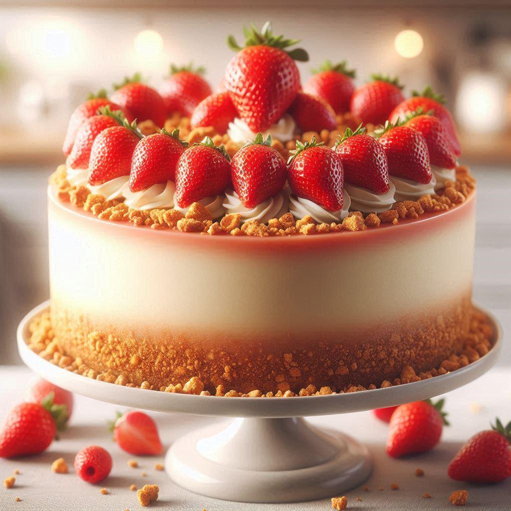 Strawberry Crunch Cheesecake